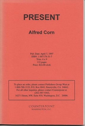 Item #1188 PRESENT. Alfred Corn