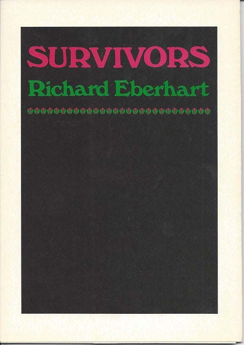 Item #4003 SURVIVORS. Richard Eberhart.