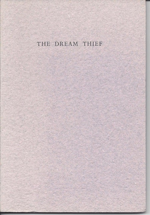 Item #4060 THE DREAM THIEF. Lynne Burris Butler.