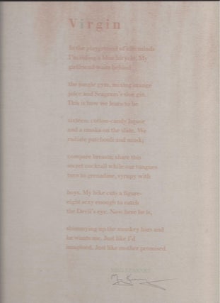 Item #4376 VIRGIN. (Broadside.). Meg Kearney