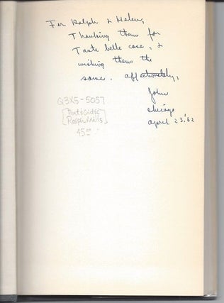 KNOWLEDGE OF THE EVENING: POEMS 1950-1960.