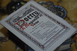 Item #5909 POETRY: A MAGAZINE OF VERSE. Ezra Pound, Amy Lowell, Nicholas Vachel Lindsay