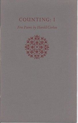 Item #6369 COUNTING: I. Harold Corbin