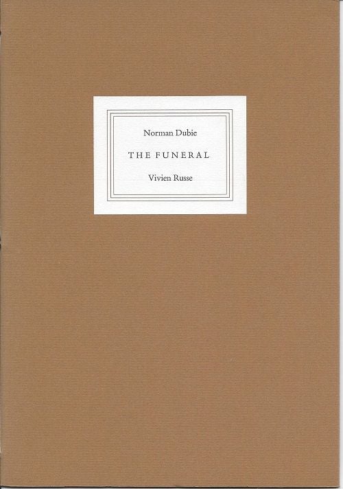 Item #6429 THE FUNERAL. Norman Dubie.