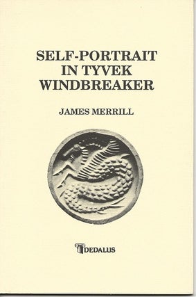 Item #6838 SELF-PORTRAIT IN TYVEK WINDBREAKER. James Merrill