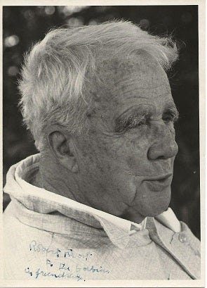 Item #6873 PHOTOGRAPH. Robert Frost, David H. Rhinelander.