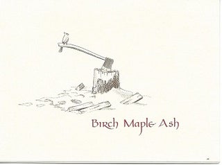 Item #6996 BIRCH MAPLE ASH. Donald Hall, R. P. Hale