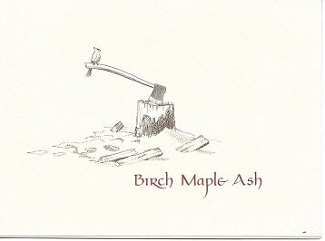Item #6996 BIRCH MAPLE ASH. Donald Hall, R. P. Hale.