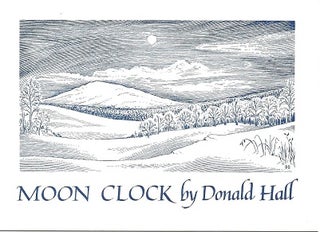 Item #6997 MOON CLOCK. Donald Hall
