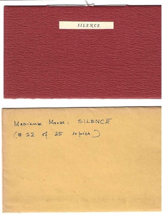 SILENCE. Marianne Moore.