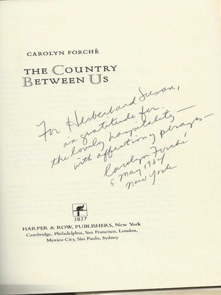 THE COUNTRY BETWEEN US.