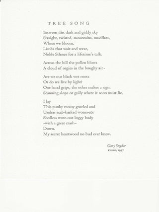TREE SONG.