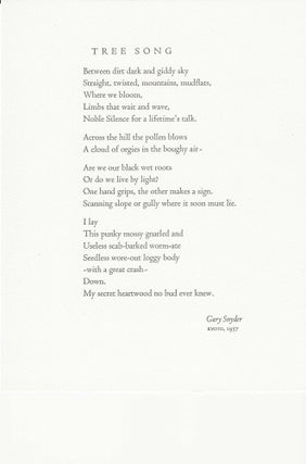 TREE SONG.