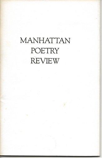 Item #952 "Available Light" in MANHATTAN POETRY REVIEW: 10. Marge Piercy.